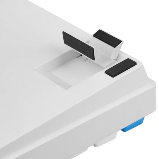 Teclado Sharkoon SKILLER SGK50 S3 PBT mecânico hot-swap RGB 75% branco/azul