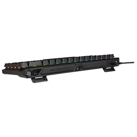 Teclado ASUS ROG Falchion Ace HFX magnético compacto com switches magnéticos RGB alemão
