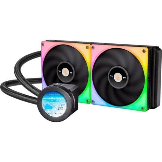 Flüssigkeitskühlung Thermaltake TOUGHLIQUID Ultra 280 RGB 280mm 2 Lüfter LCD Drehbar