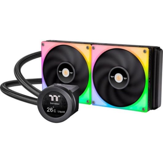 Flüssigkeitskühlung Thermaltake TOUGHLIQUID Ultra 280 RGB 280mm 2 Lüfter LCD Drehbar