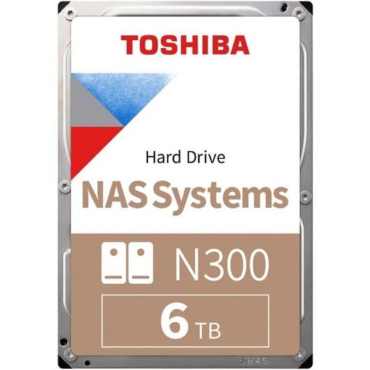 Disco duro Toshiba N300 6 TB HDD 7200 rpm 512 MB caché NAS 24/7