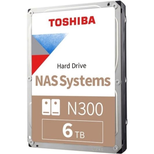Disco duro Toshiba N300 6 TB HDD 7200 rpm 512 MB caché NAS 24/7