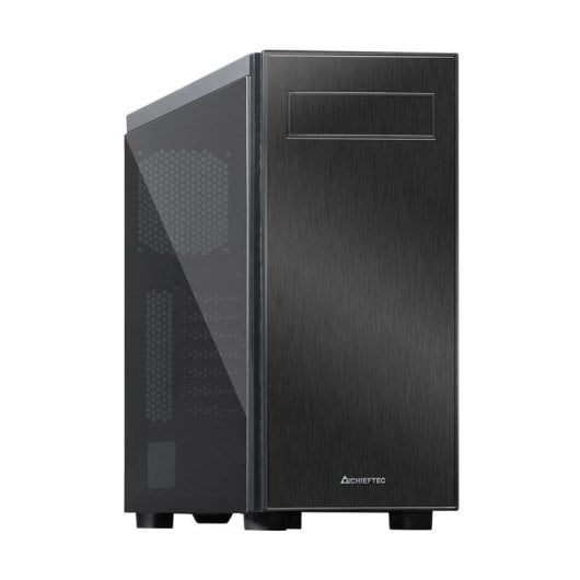 Caisse PC Chieftec AL-02B-TG-OP Torre Noir ATX Verre Trempé