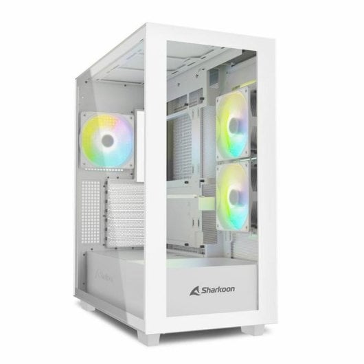 Case PC Sharkoon Rebel C60 RGB Bianca Vetro Temprato ATX
