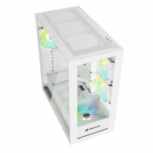 Case PC Sharkoon Rebel C60 RGB Bianca Vetro Temprato ATX