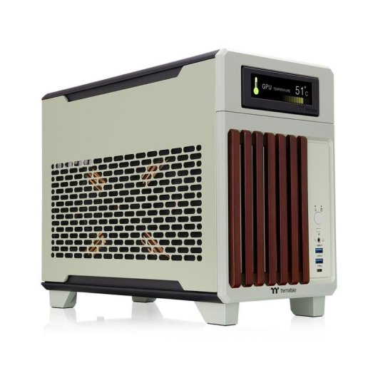 Caja PC Thermaltake TR100 Mini Tower Verde Mini-ITX