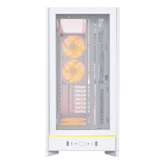 Caja PC Montech HS01 PRO Torre Midi Blanca Iluminación ARGB