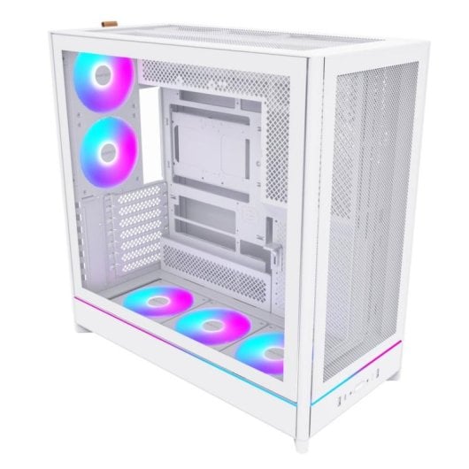 Caja PC Montech HS01 PRO Torre Midi Blanca Iluminación ARGB