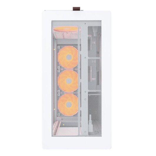 Caja PC Montech HS01 PRO Torre Midi Blanca Iluminación ARGB