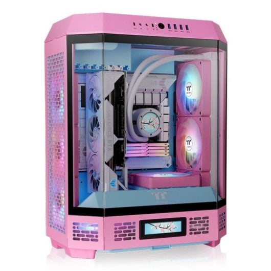 Caja PC Thermaltake Tower 600 Rosa ATX Vidrio Templado Gaming