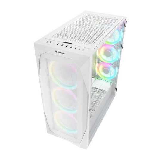 Caja PC Sharkoon REV300 Torre ATX Vidrio Templado Blanco