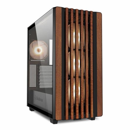 Case PC Sharkoon REBEL C70G RGB Full Tower Nero/Legno