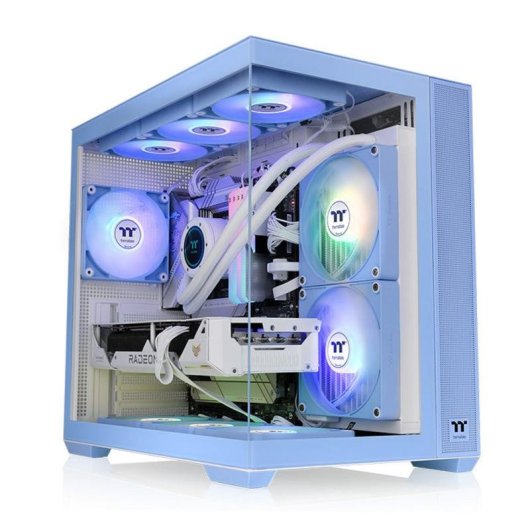 Caja PC Thermaltake View 380 TG ARGB Hydrangea Blue Midi Tower