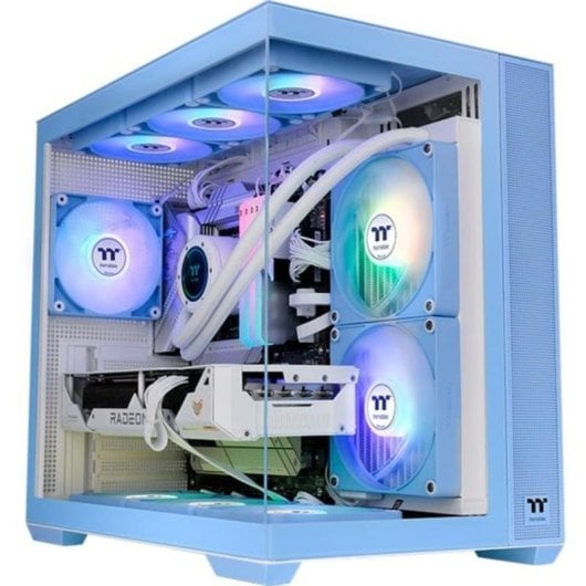 Caja PC Thermaltake View 380 TG ARGB Hydrangea Blue Midi Tower