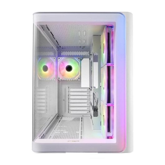 Caja PC FSP M580-WA Midi Tower Blanca ARGB Cristal Templado