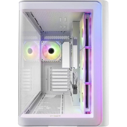Caja PC FSP M580-WA Midi Tower Blanca ARGB Cristal Templado