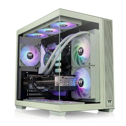 Caja PC Thermaltake View 380 TG ARGB Matcha Green Midi Tower