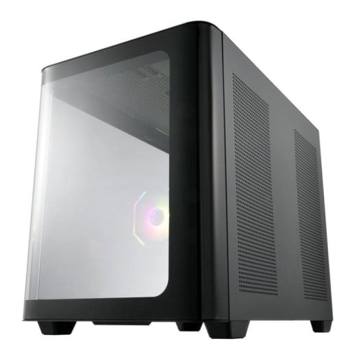 Boîtier PC FSP S380 Mini Tower mATX/mITX Noir ARGB Verre Courbé