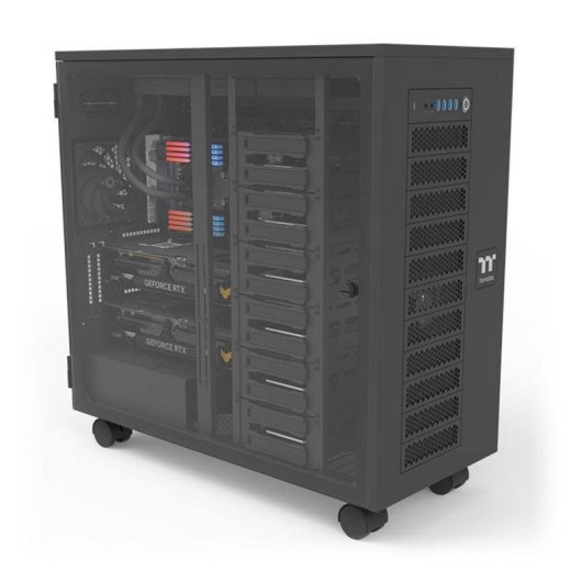 PC-Gehäuse Thermaltake AX700 TG Tower ATX Schwarz Gehärtetes Glas