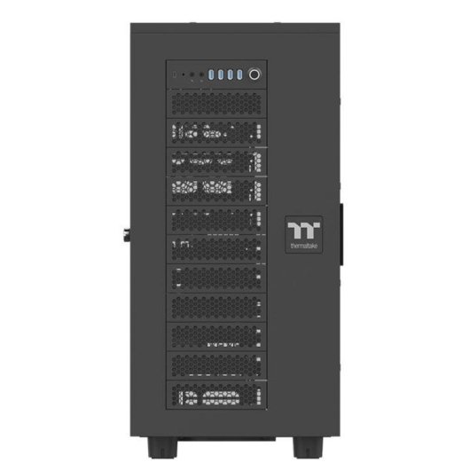 PC-Gehäuse Thermaltake AX700 TG Tower ATX Schwarz Gehärtetes Glas