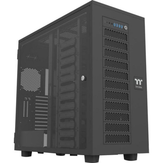PC-Gehäuse Thermaltake AX700 TG Tower ATX Schwarz Gehärtetes Glas