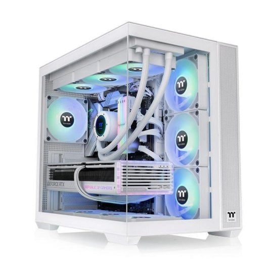 Caja PC Thermaltake View 380 TG ARGB Snow Midi Tower Blanca