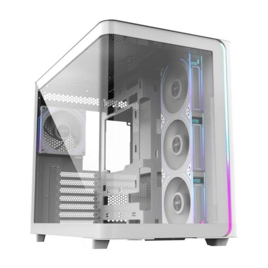 Boîtier PC FSP M580-WP Plus Midi Tower Blanc ARGB Verre Trempé