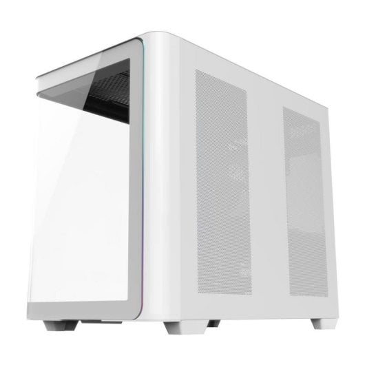 Boîtier PC FSP M580-WP Plus Midi Tower Blanc ARGB Verre Trempé