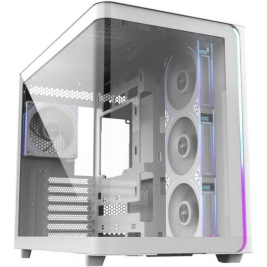 Boîtier PC FSP M580-WP Plus Midi Tower Blanc ARGB Verre Trempé