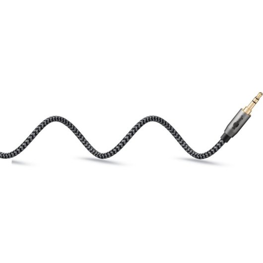 Audiokabel Goobay 65289 3,5mm Stecker zu 2x RCA Stecker 3 m Schwarz/Silber