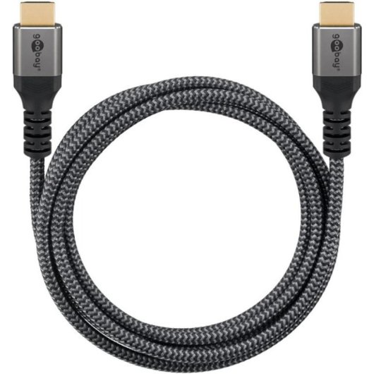 Cavo HDMI Goobay 64997 10 m 18 Gbit/s HDMI 2.0 Nero/Argento