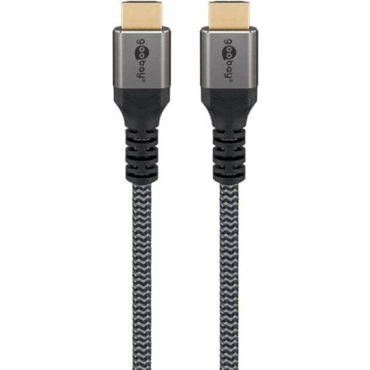Cavo HDMI Goobay 64997 10 m 18 Gbit/s HDMI 2.0 Nero/Argento