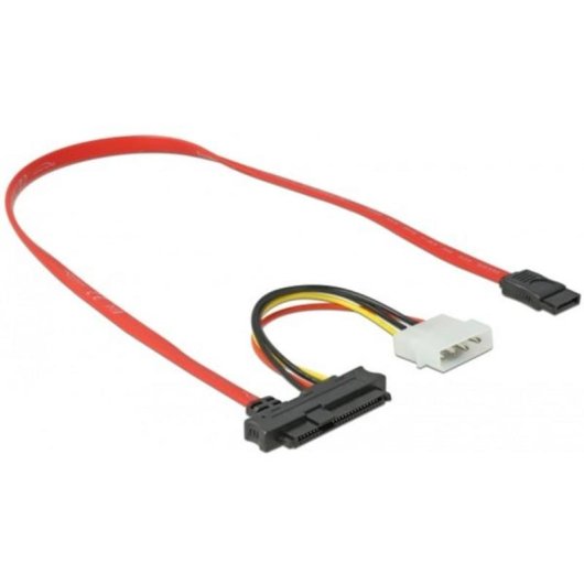 Cabo SAS Delock SFF-8482 para SATA 7 pinos 0,5 m 12 Gbit/s