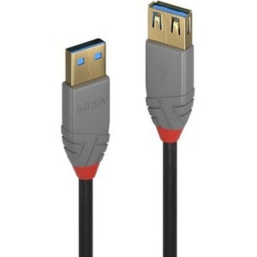 Cavo di estensione USB 3.2 Gen 1 Lindy Anthra Line 3 m USB-A 5 Gbit/s Nero