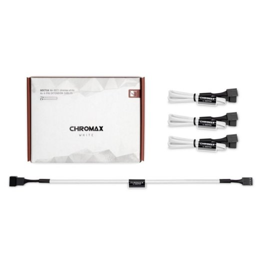 Câble d'extension Noctua NA-SEC1 Chromax White 30 cm 4 broches PWM