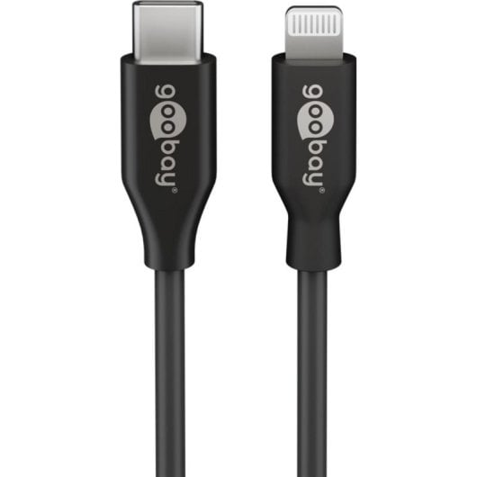 Cable Goobay Lightning a USB-C 1 m Negro