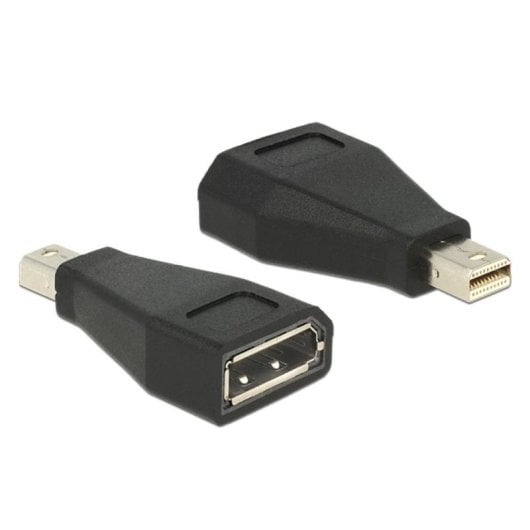 Adaptador DeLOCK mini DisplayPort 1.2 a DisplayPort Negro