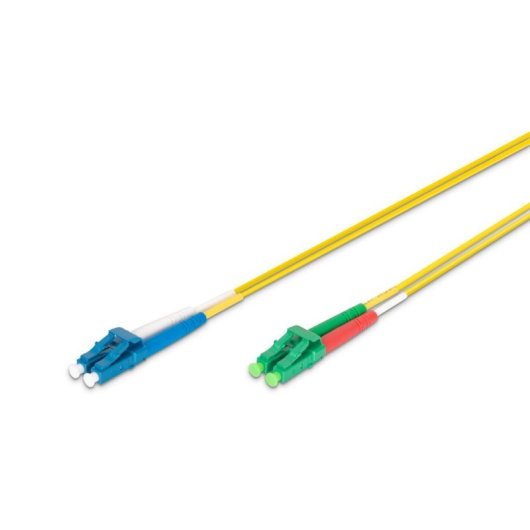 Cabo Fibra Óptica Digitus 2 m LC (APC) a LC (PC) Monomodo OS2