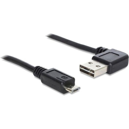 Cable USB Delock 0,5 m USB 2.0-A a Micro-USB B Negro