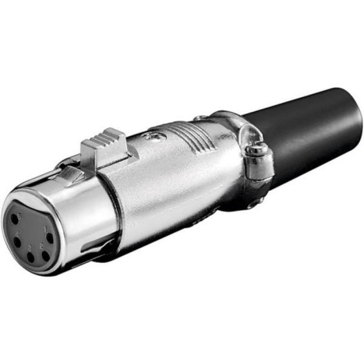 Conecteur XLR 5 broches femelle Goobay 11961 noir métallique