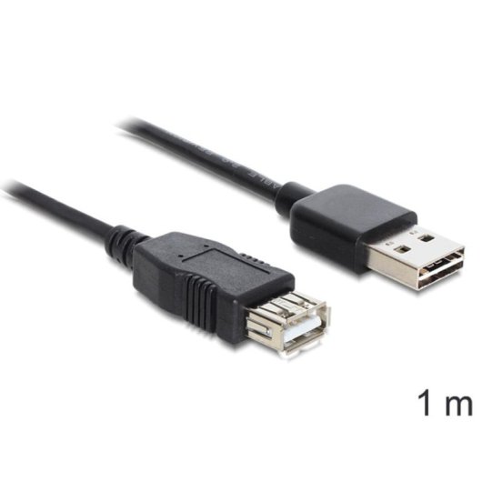 Cabo USB 2.0-A DeLOCK EASY-USB 1m Preto