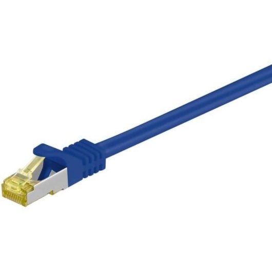 Cavo di rete Goobay RJ-45 CAT7 0,25 m Blu S/FTP