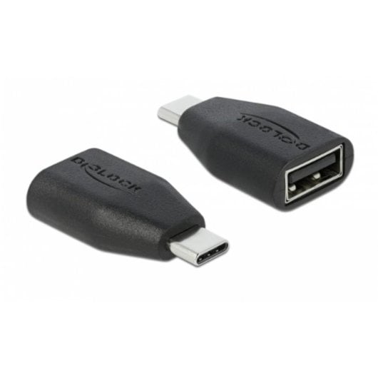 Adaptador DeLOCK USB Type-C macho a USB Tipo-A hembra para carga
