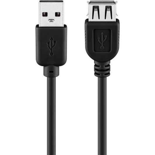 Cable Alargador USB Goobay 3 m USB 2.0 Negro