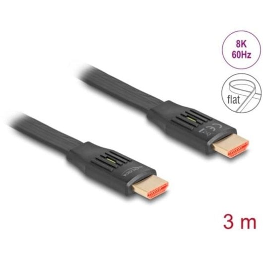 Cavo Piatto HDMI DeLOCK 81003 3 m 48 Gbit/s 8K