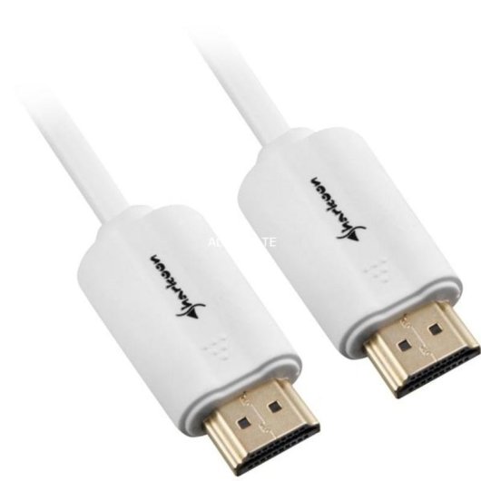 Cabo HDMI Sharkoon 1 m 2xHDMI 4K 3D Branco