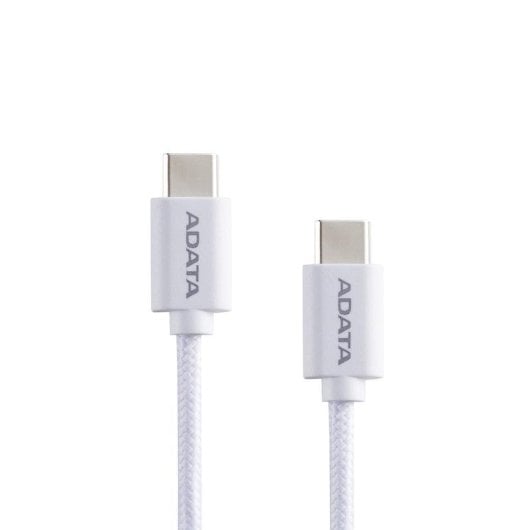 Cable USB-C a USB-C 2 m 100 W Carga Rápida ADATA CACC-200PN-WH