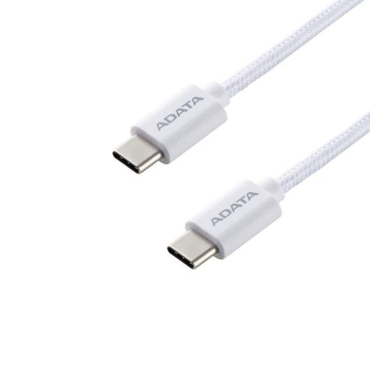 Cable USB-C a USB-C 2 m 100 W Carga Rápida ADATA CACC-200PN-WH