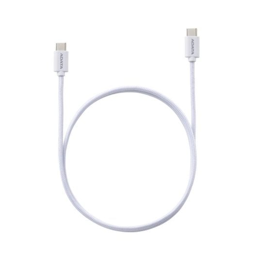 Cable USB-C a USB-C 2 m 100 W Carga Rápida ADATA CACC-200PN-WH