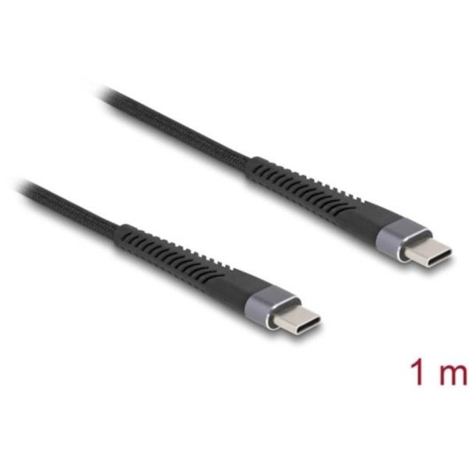 Cable USB-C a USB-C DeLOCK 1 m USB 2.0 Negro